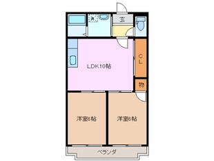 川越富洲原駅 徒歩2分 3階の物件間取画像